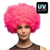 Ružová afro parochňa XL